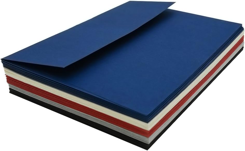 A7 Navy Blue Invitation 5x7 Envelopes 100 Count- Self Seal, Square Flap,Perfect for 5x7 Cards, Weddings, Birthday, invitations, Graduation, Baby Shower, 5.25 x 7.25 Inches, 100 Pack, (Navy blue)