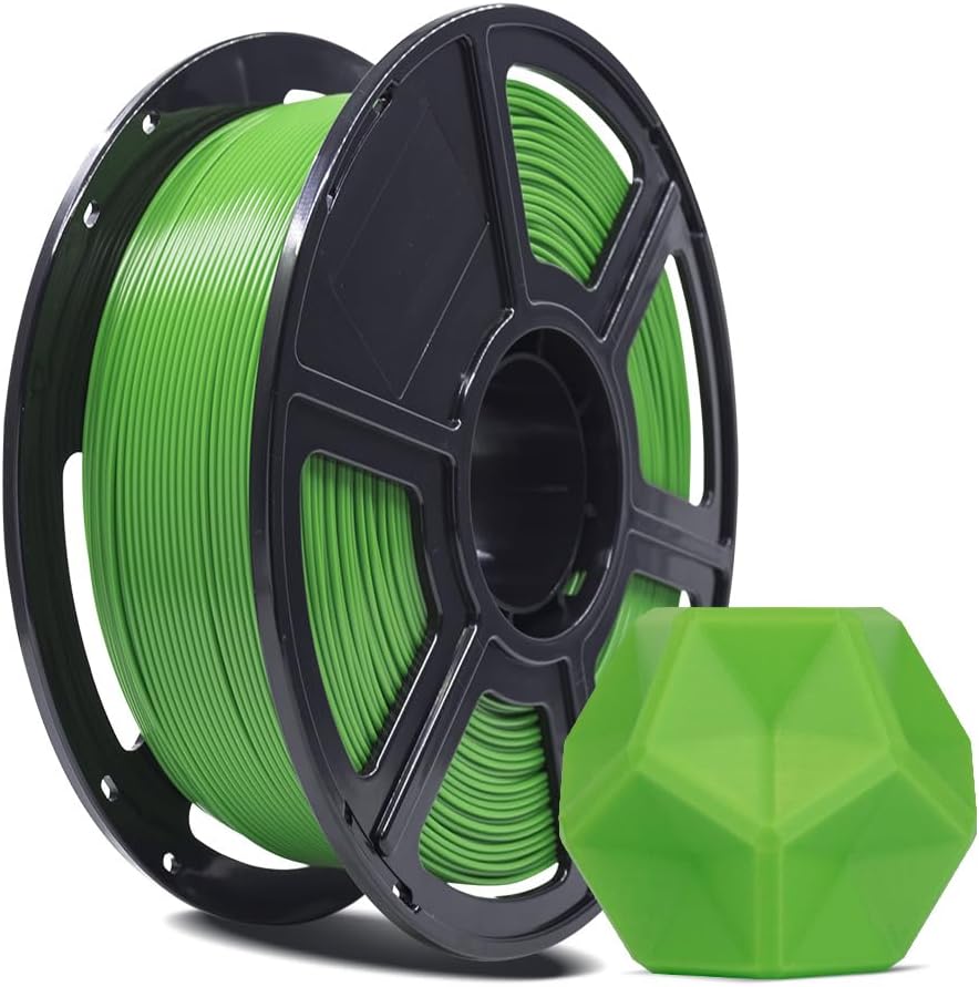 FLASHFORGE 3D Printer Filament, PLA PRO Filament 1.75mm, 1KG Spool (2.2lbs), Dimensional Accuracy +/- 0.02mm for FDM 3D Printers, Better Tenacity & No Knotting (Green)