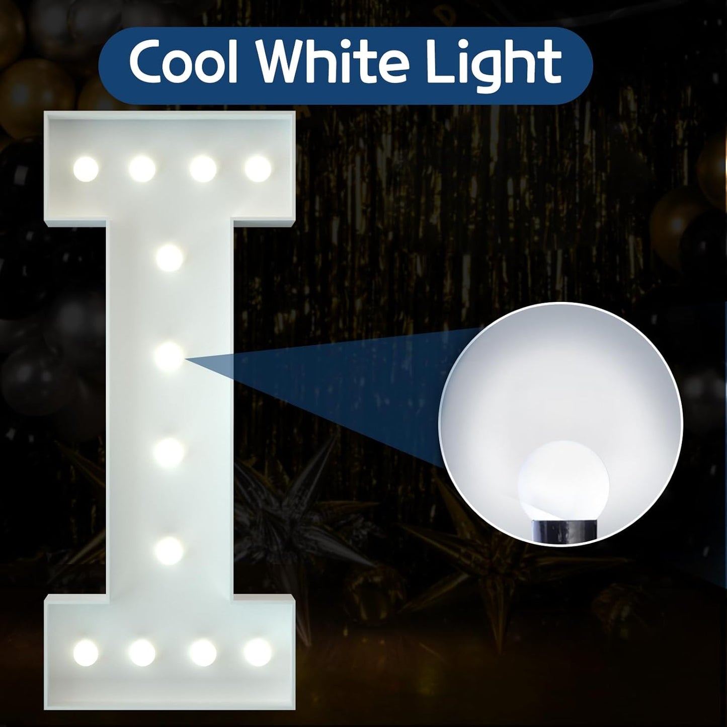 Marquee Letters 4 Feet Tall Large Light Up Letters Baby Shower Decorations Wedding Engagement Proposal White Party Decorations Marry Me Sign Big Cardboard Backdrop I