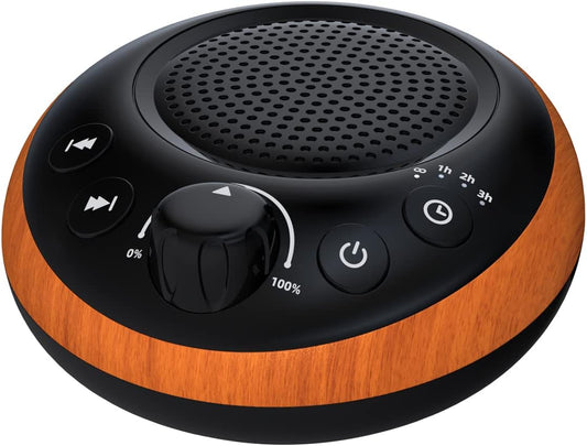 Sound Brown Noise Machine White Noise Machine Nonstop 30 Soothing Sounds Sound Therapy for Baby Kids Adults Sleep Machine 36-Level Vol Auto-Off Timer Memory Function for Home Travel Office