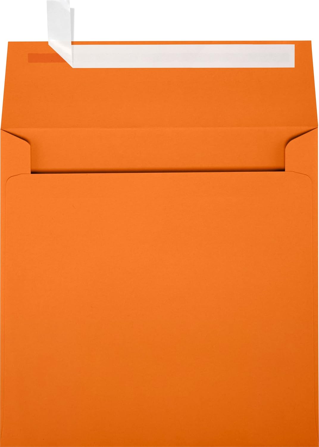 LUXPaper Square Invitation Envelopes | Peel & Press | 6 1/2" x 6 1/2" | Mandarin Orange | 80lb. Text | 50 Qty