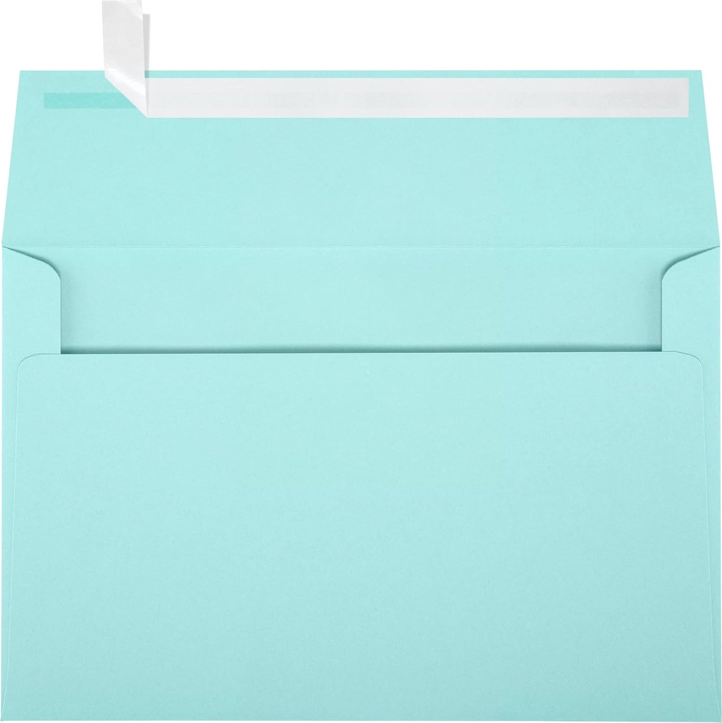 LUXPaper A9 Invitation Envelopes | Peel & Press | 5 3/4" x 8 3/4" | Seafoam Blue | 80lb. Text | 50 Qty