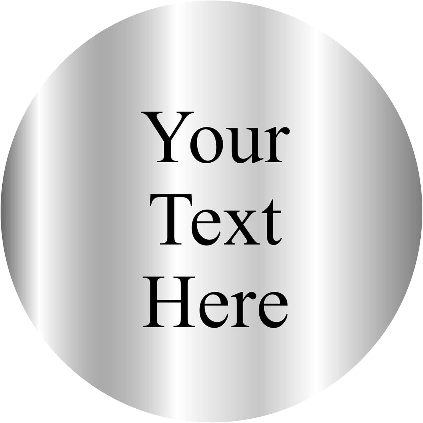 Engraved Round Metal tag, Custom Engraved Circle Plate, Personalized Aluminum disc, Etched Metal disk, Customized Round Steel plaque