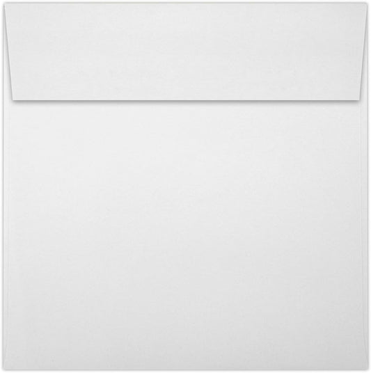 LUXPaper Square Invitation Envelopes | Peel & Press | 5 1/4" x 5 1/4" | Bright White | 70lb. Text | 50 Qty
