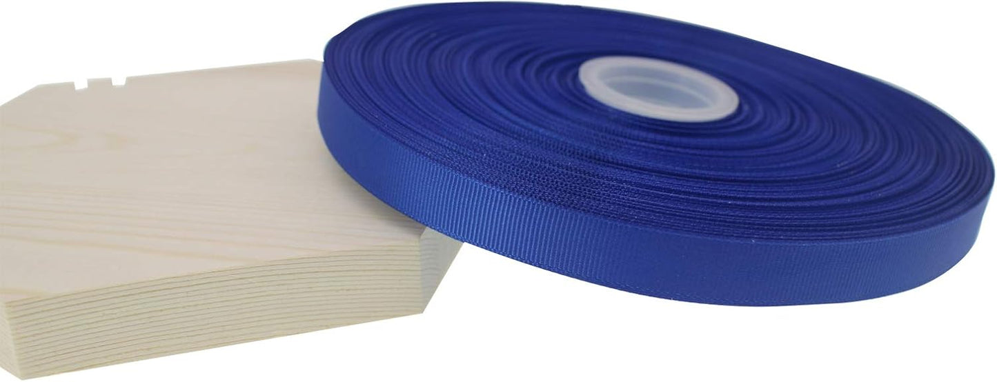 Jesep One Roll 100 Yards 5/8" Soild Grosgrain Ribbon Boutique Gift Wrapping Package Ribbon, DIY Crafts Bow Hair Headband Accessories Assorted Ribbon#352 (5/8" 15mm, Royal Blue)