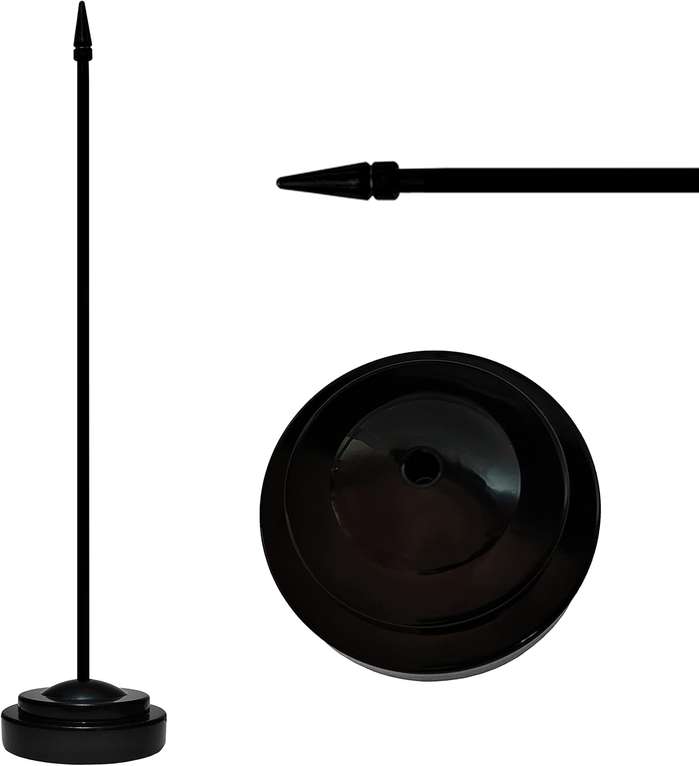 12 Pack Israel Desk Flags Set, Israeli Small Mini Table Office Flags with 12" Solid Black Pole, 8.2 x 5.5 Inches, Home and Office Decoration, Festival Celebrations