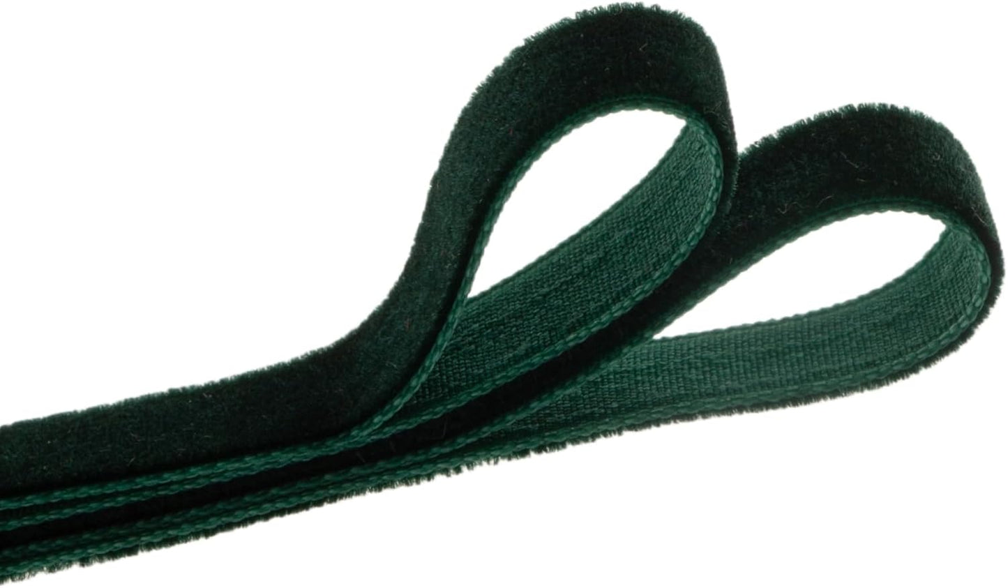 Vintage Hunter Green Velvet Ribbon, 5/8 Inch X 25Yd