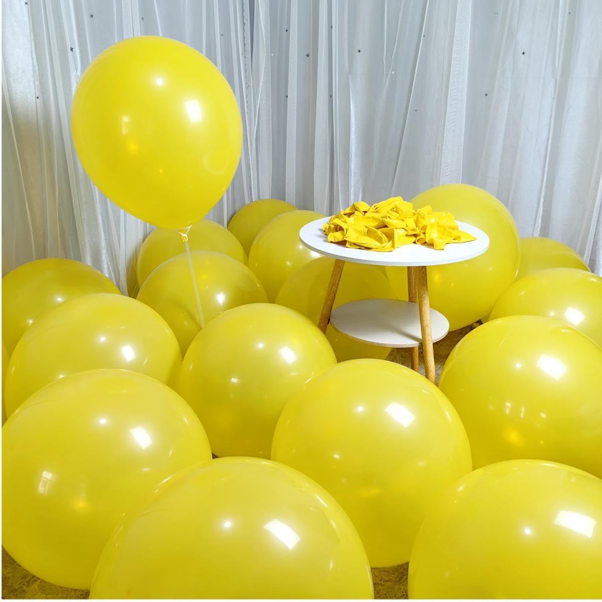 90 Pack Yellow Balloons 18 inch Yellow Latex Big Balloons for Party Decorations and Events ZWZLIULIAN