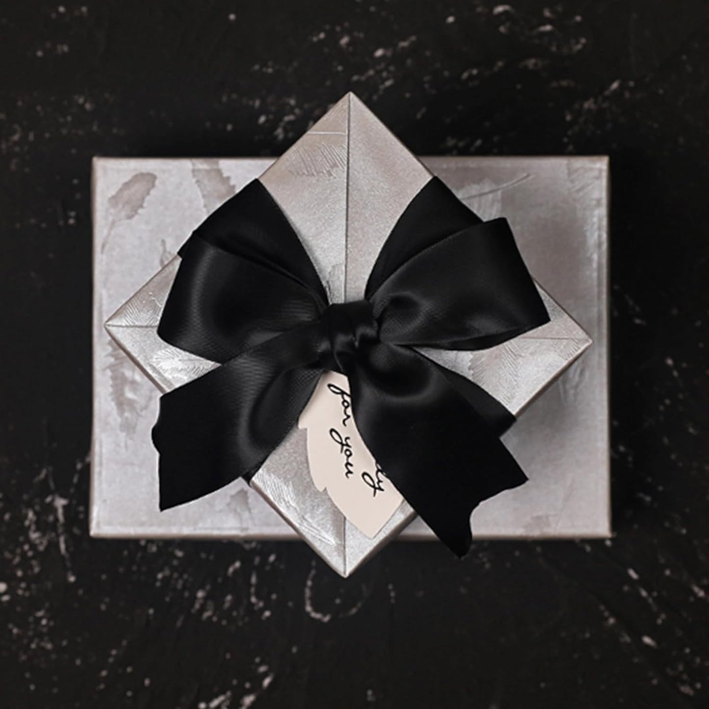 1-1/2 Inch Black Satin Ribbon 50 Yards Solid Fabric Ribbons for Gift Wrapping, Crafts, Floral Arrangements, Wedding, Party, Holiday and Home Decor