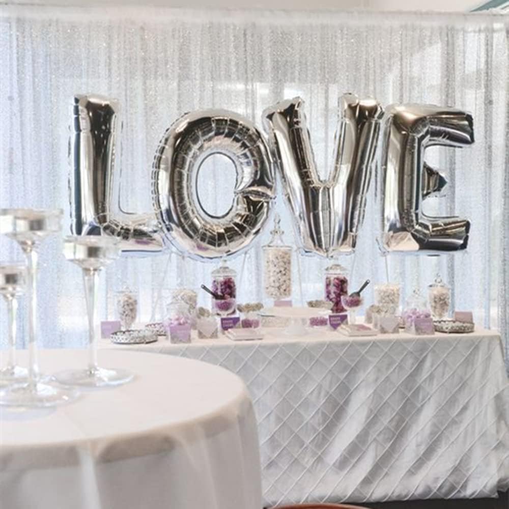 White Sequin Backdrop Curtain 7ft x 7ft Party Backdrop Curtains Sparkly Photo Backdrop for Party Wedding Birthday Wall Decoration