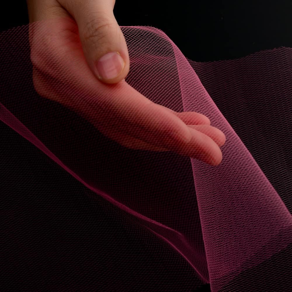 Tulle Rolls 6” by 100 Yards (300 feet) Tulle Roll Spool Fabric for DIY Tutu Skirts Wedding Baby Shower Crafts Decorations Party Supplies (Pink)