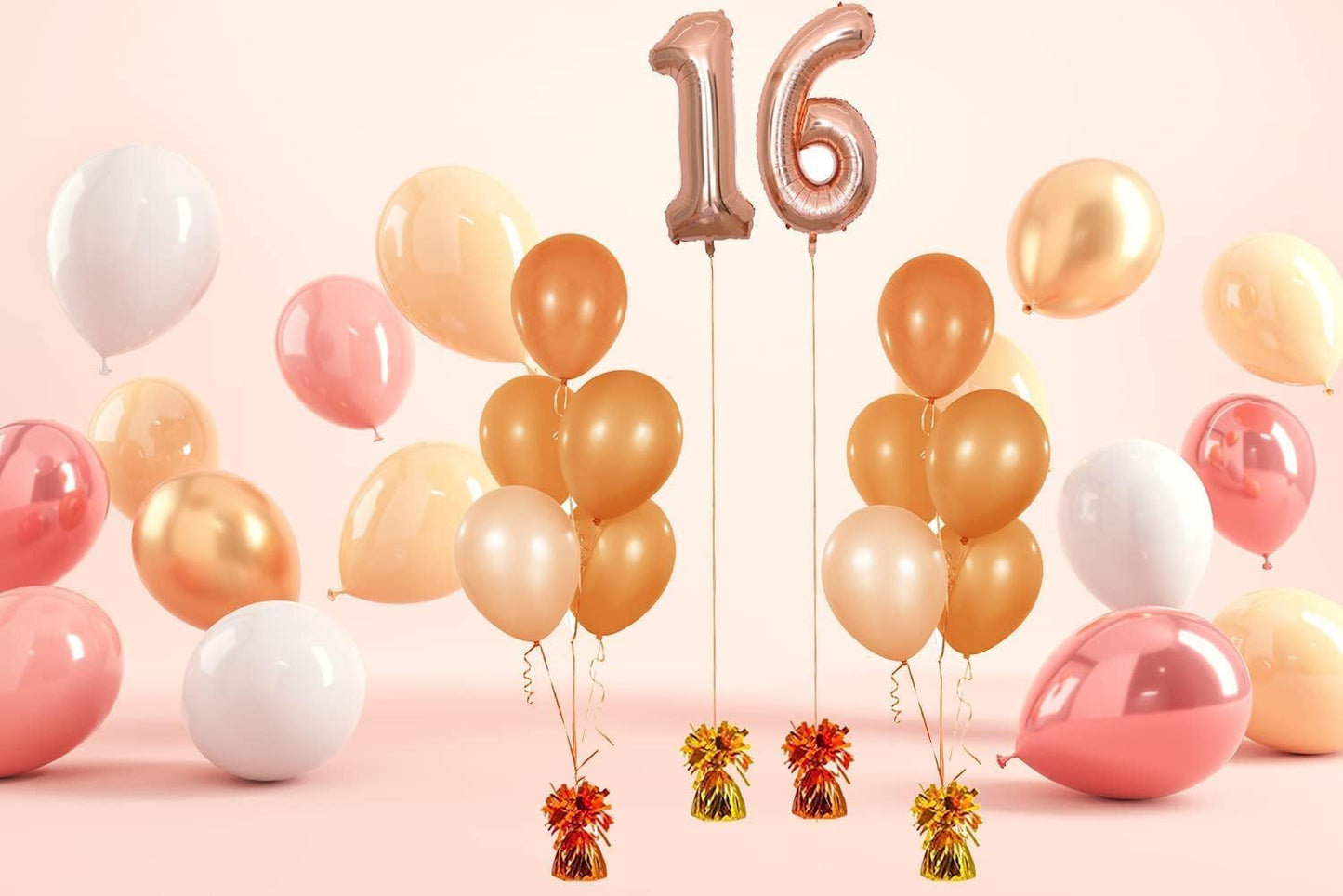 Metallic Balloon Weights, Birthday Party Favors, Novelty and Gag Gifts, 5.5" Inches, 6-Pack (Silver)