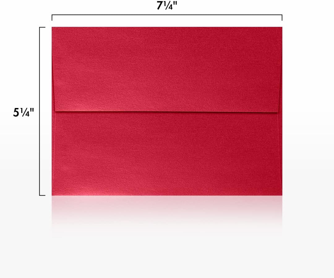 LUXPaper A7 Invitation Envelopes | Peel & Press | 5 1/4" x 7 1/4" | Jupiter Metallic | 80lb. Text | 500 Qty