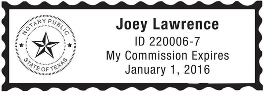 MaxMark Notary Stamp for State of Texas- Self Inking Stamp