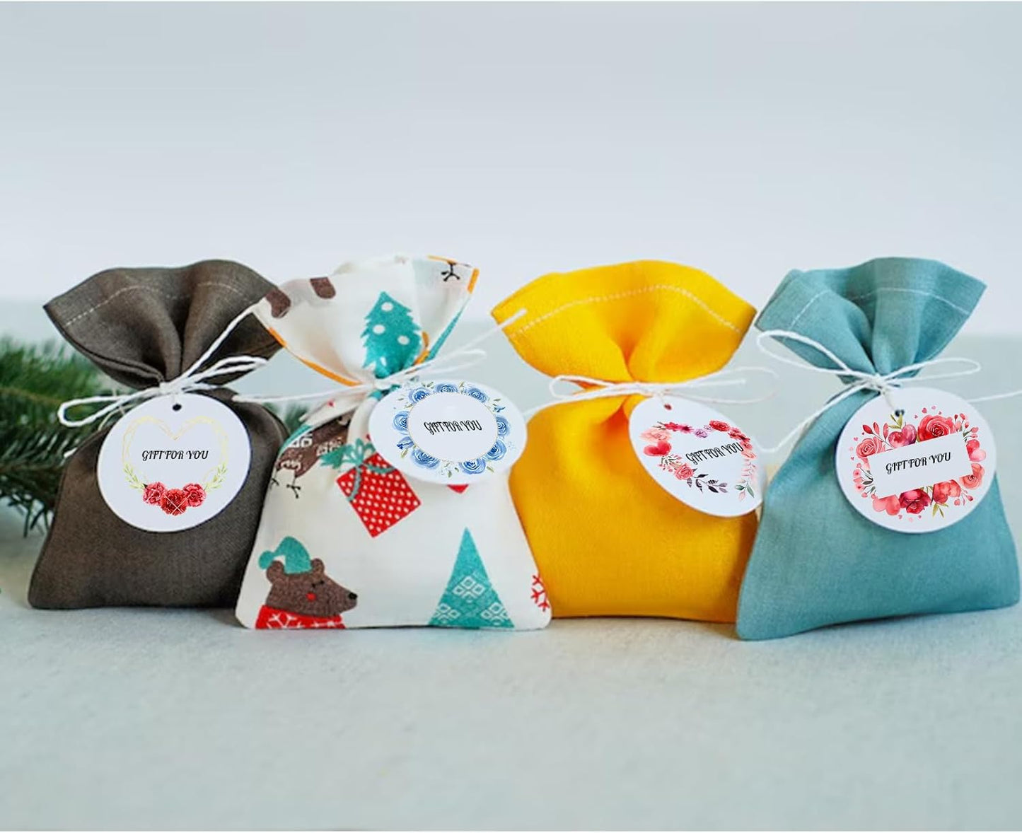 Custom Tag Personalized Hang Tags with Your Business Logo Round/Square Small Card Party Decoration Paper Label Gift Birthday Wedding Favors Tag (Black)