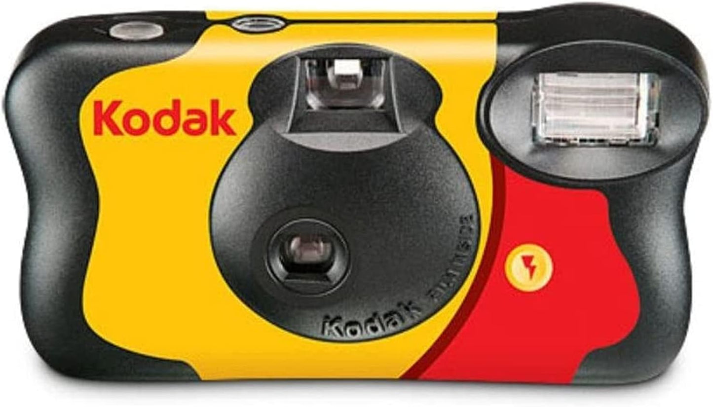 Kodak Fun Saver Single Use Camera / 27 Exp Roll + Hand Strap + Cloth