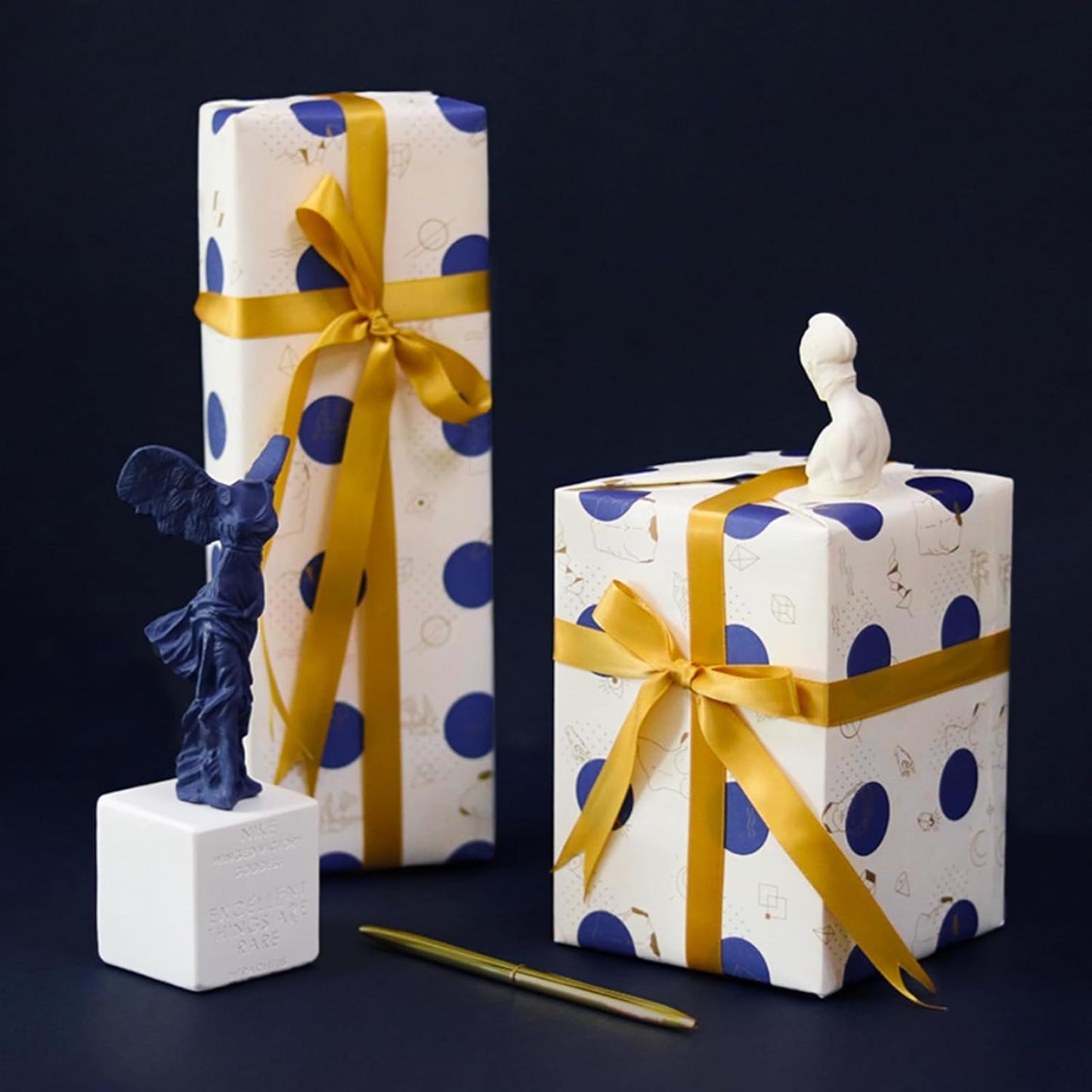 5/8" x 50 Yards Gold Satin Ribbon Single Faced Fabric Ribbons for Gift Wrapping, Crafting, Bows Making, Sewing, Wedding, Home Decor