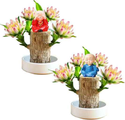 Brazilian Lucky Wood Plant Kit, Lucky Wood Doesn't Need to Wait to Sprout, Suitable for Home Office Desk Decor, Natural Air Cleaner (2D)