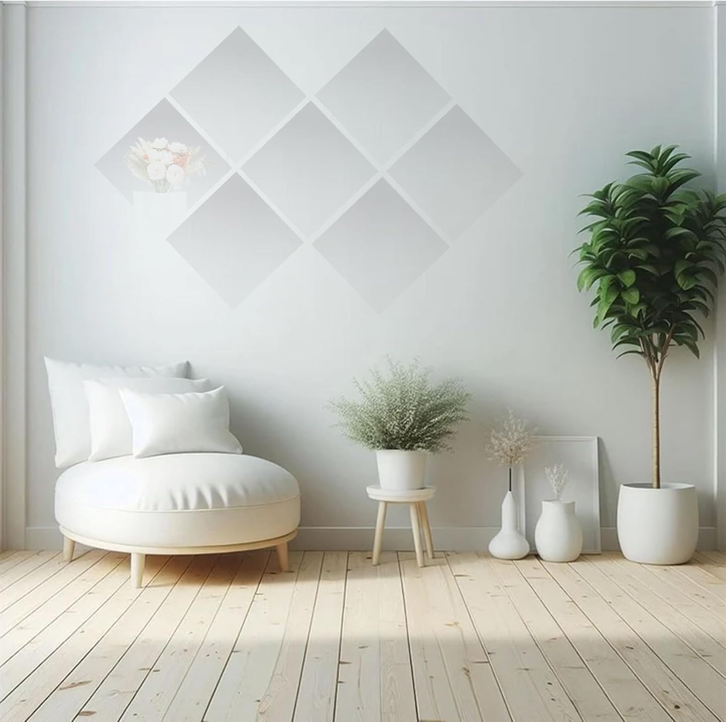 12 Pack Square Mirror Tray, 10 Inch Glass Centerpiece for Tables, Frameless Mirror for Flowers, Perfume, Party Decor, Wedding, Christmas Decorations