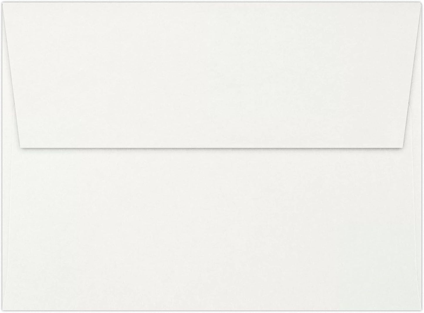 LUXPaper A7 Invitation Envelopes | Peel & Press | 5 1/4" x 7 1/4" | Natural White | 80lb. Text | 100% Cotton | 500 Qty