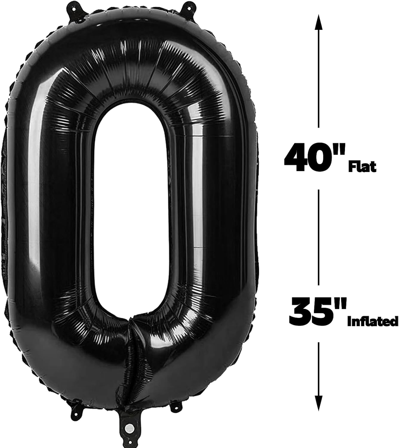 Black 40 Inch 20 Number Balloons, Balloon Decorations for 20 Birthday, Foil Giant 20 Birthday Graduations Anniversary Party