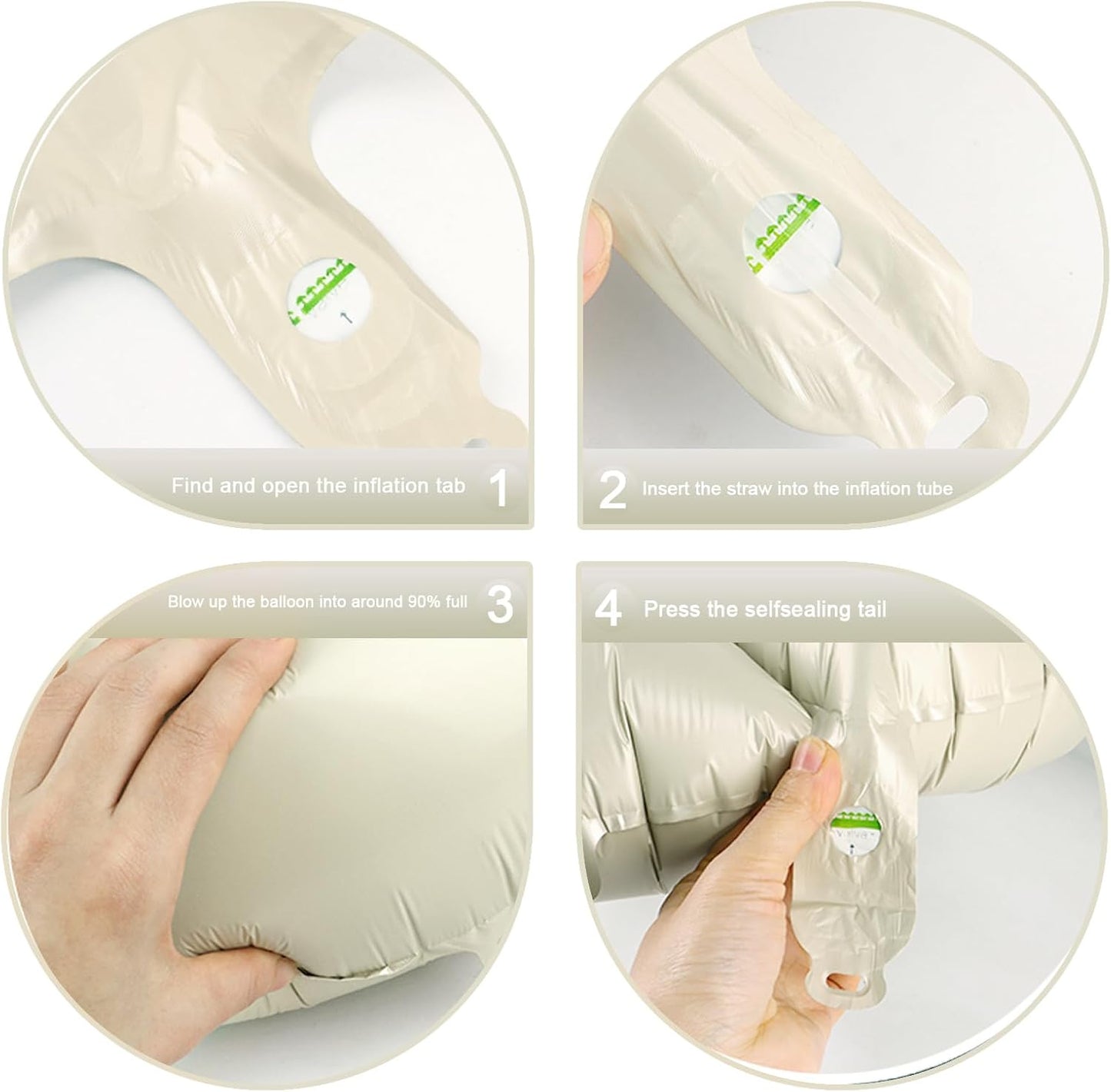 Cream White Foil Number 8 Balloon 40 Inch, Helium Mylar Eight Number 8 18 28 38 48 58 80 88 Birthday Balloons, 8th Cream White Women Men Wedding Anniversary, Graduations Party Supplies