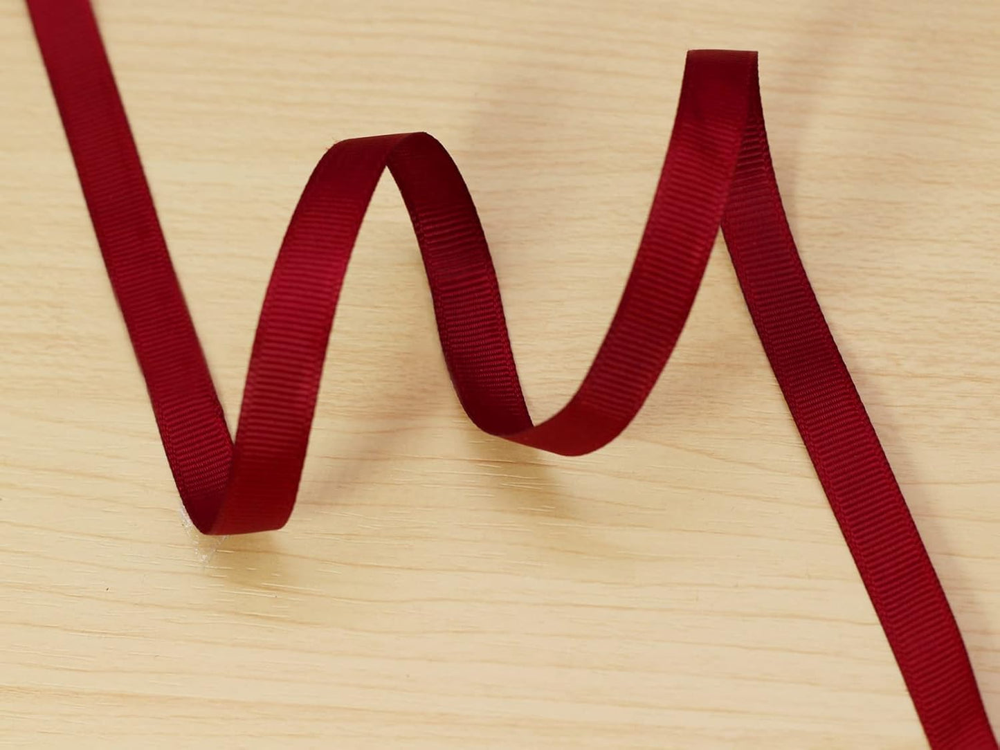 Jesep One Roll 100 Yards 3/8" Soild Grosgrain Ribbon Boutique Gift Wrapping Package Ribbon, DIY Crafts Bow Hair Headband Accessories Assorted Ribbon#790 (3/8" 10mm, Maroon)