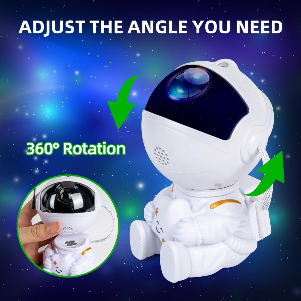 Astronaut Galaxy Projector Star Projector Galaxy Night Light Space Buddy Projector with Nebula and Remote Control for Bedroom Best Gifts for Children and Adults