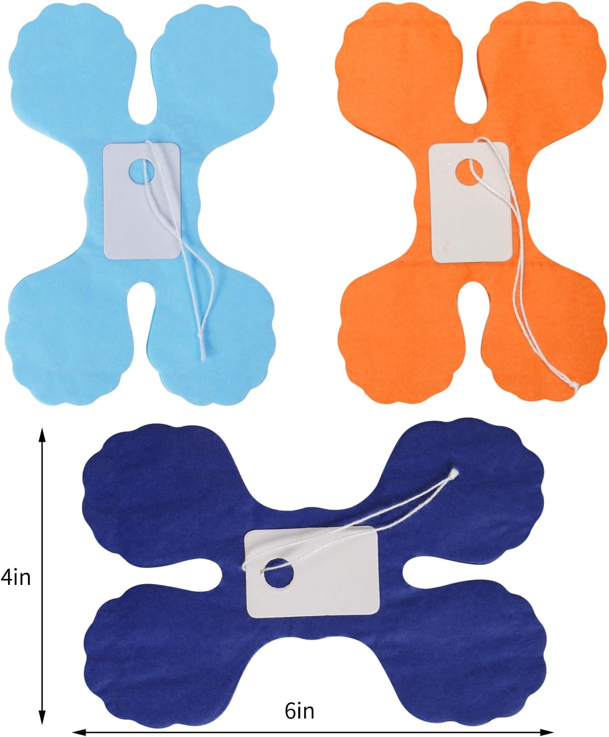 Light-Navy Blue Orange Party-Decorations - 12pcs Streamers-Garland Birthday Baby Shower 4-Leaf Clover Paper Banners,Bridal Wedding Backdrop Decor Ouruola