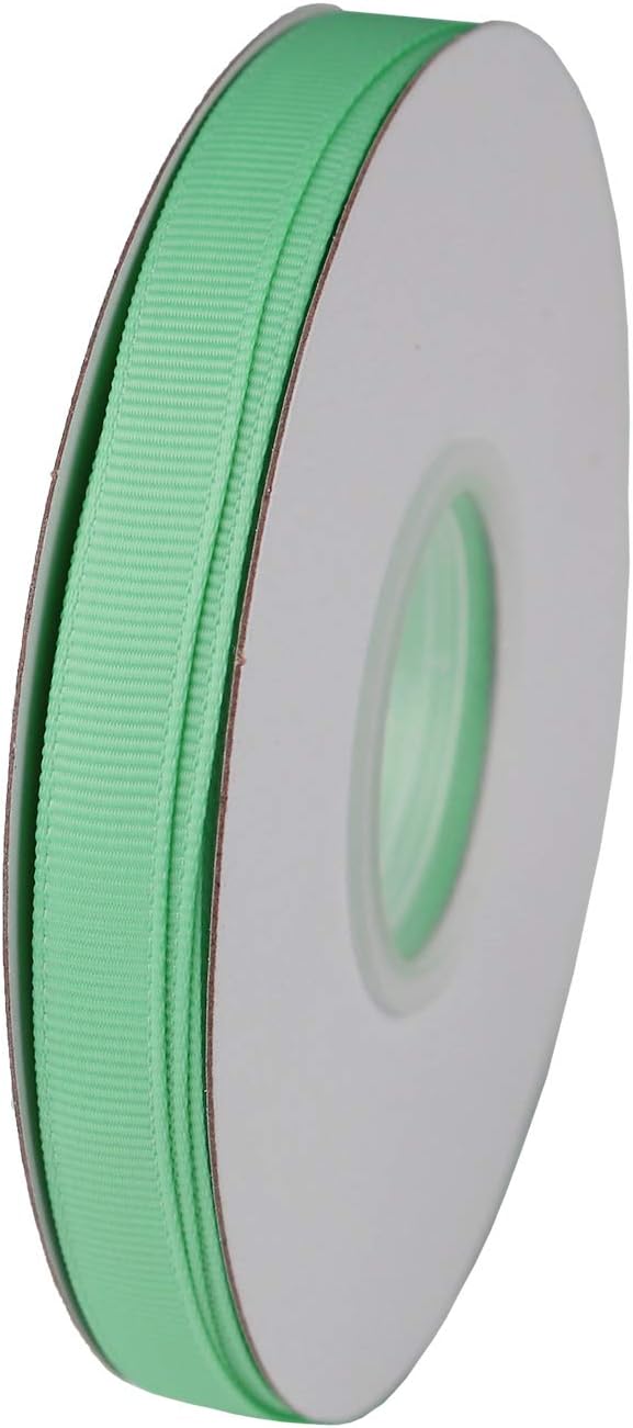 ITIsparkle 3/8" Inch Grosgrain Ribbon 50 Yards-Roll Set for Gift Wrapping Scrap Books Party Favor Hair Braids Baby Shower Decoration Cake Decoration Floral Arrangement Craft Supplies, Aqua Ribbon