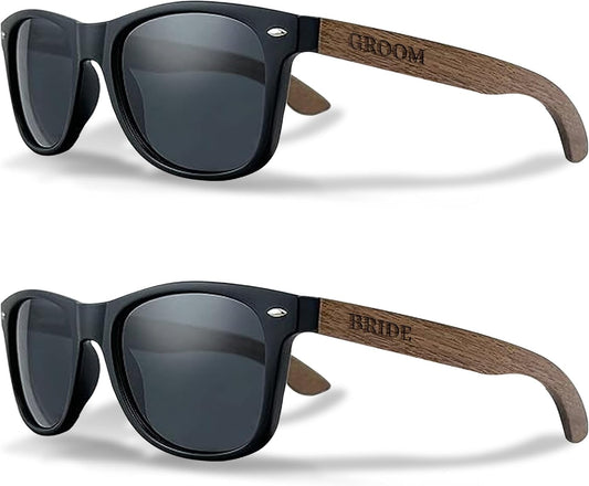 Bride and Groom Polarized Sunglasses for Wedding – UV400 Protection, Lightweight & Stylish Couple Sunglasses