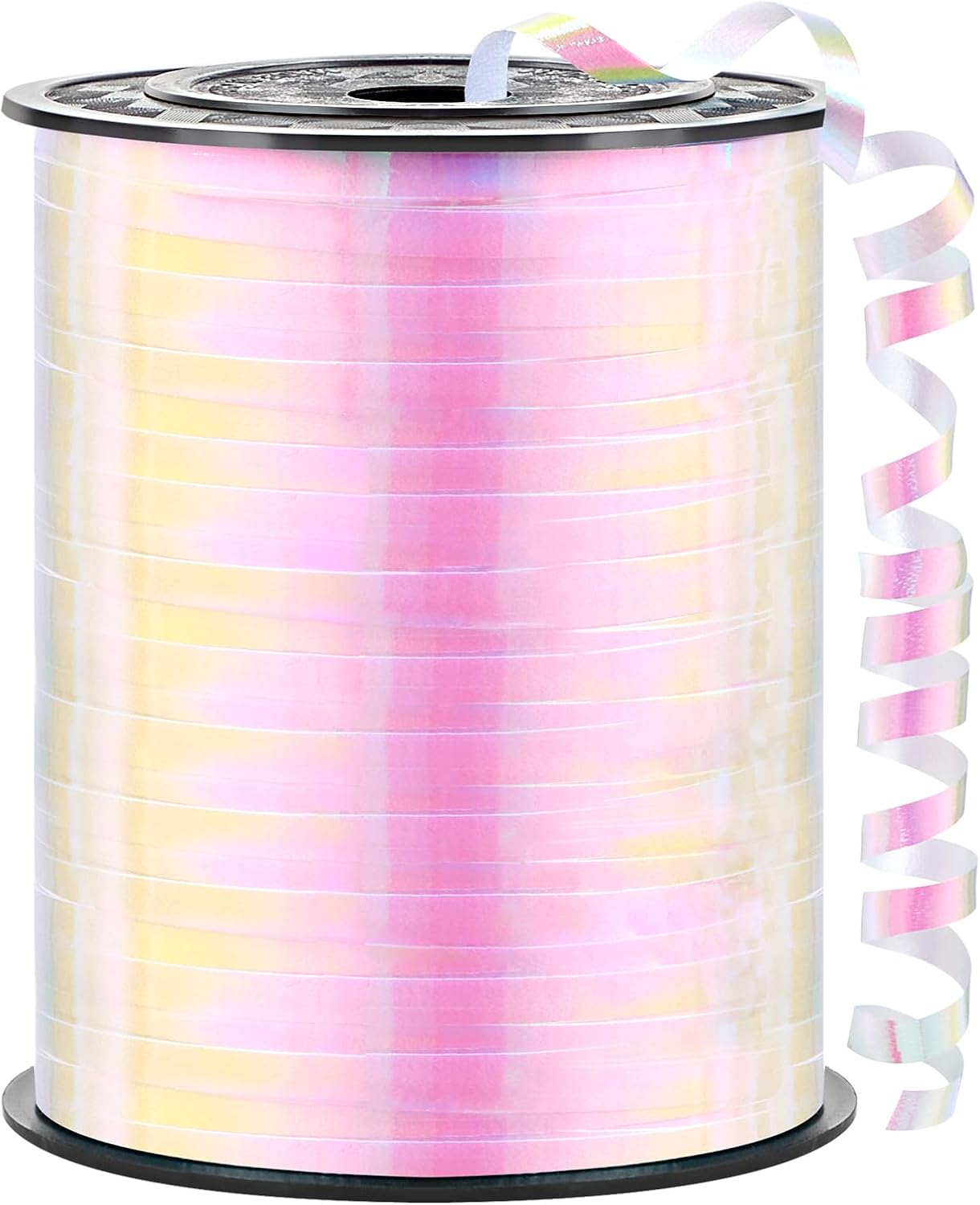 500 Yards Iridescent White Curling Ribbon-Balloon String-Balloon Ribbon Shiny Roll for Party Decoration, Gift Wrapping, Wedding, Art Crafts