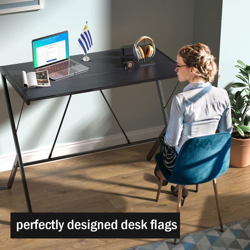 Uruguay Flag Uruguayan Flags, Small Mini Uruguayan Desk Flag, Used for Table Office Classroom Home Patriotic Events Decorations