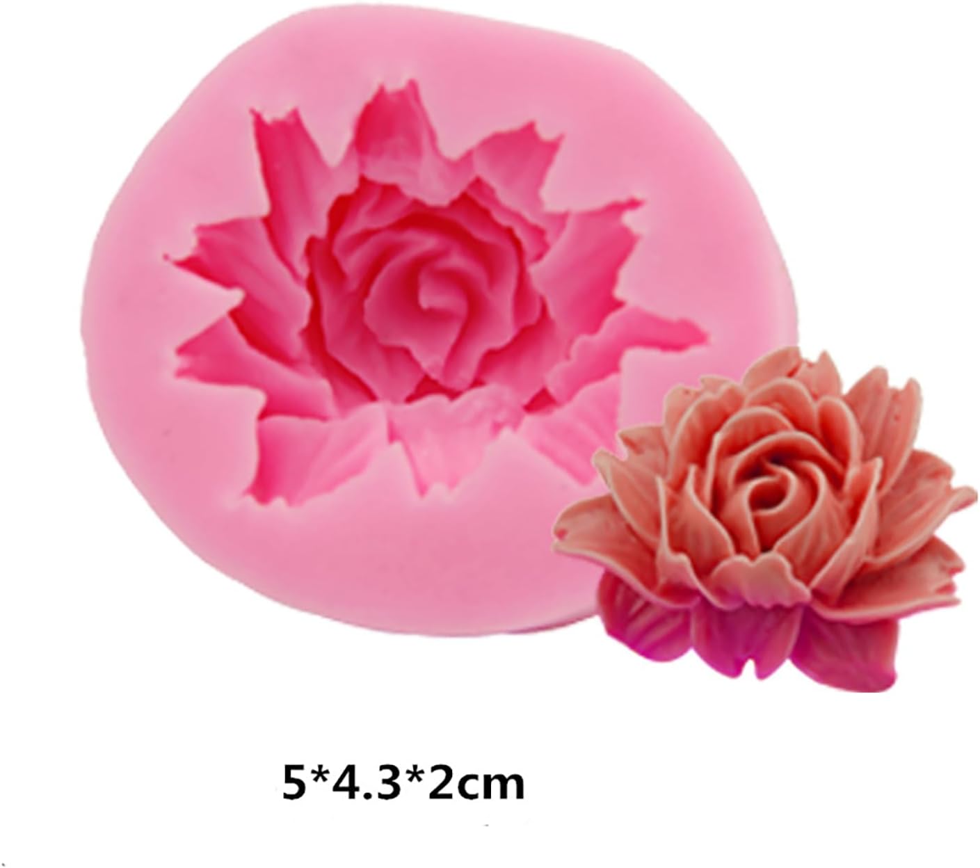 6 Pack Flower Molds - Peony, Rose, Sunflower, Animal Shapes - Resin Casting & Candle Making Molds