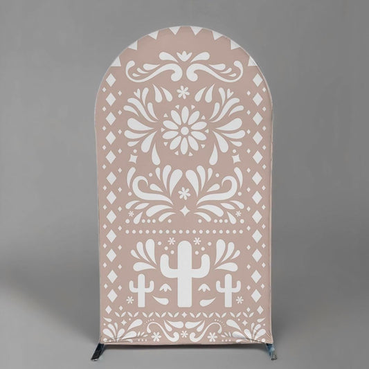 Mexico Theme Arch Stand Covers Fiesta Wedding Party Elastic Fabric Background Birthday Baptismx Baby Shower Decor Props (90x180cm(W35''H72''),G-3762)