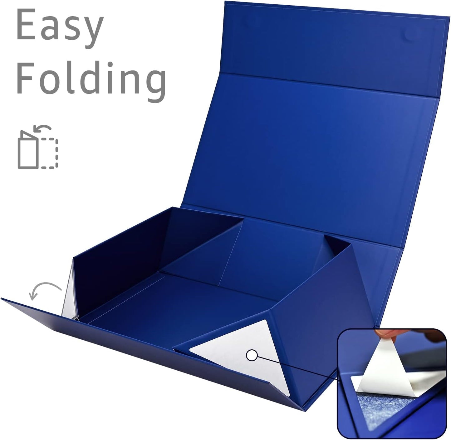 LIFELUM Gift Boxes 5 Pack 13.85 x 8.35 x 4.45 inch, Large Gift Box for Presents with Ribbon,Card,Shredded Paper Filler