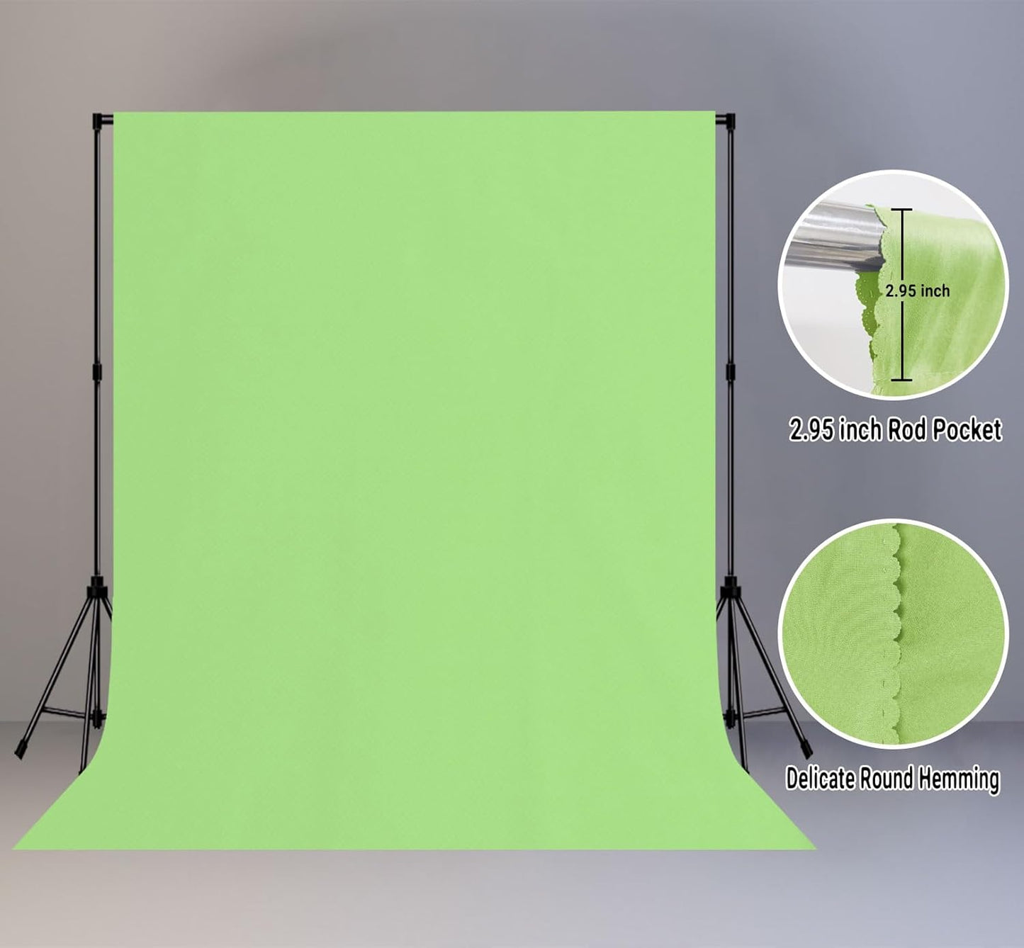 Large Screen Backdrop 10x10FT Light Green Background Cloth Photo Studio Shooting Props