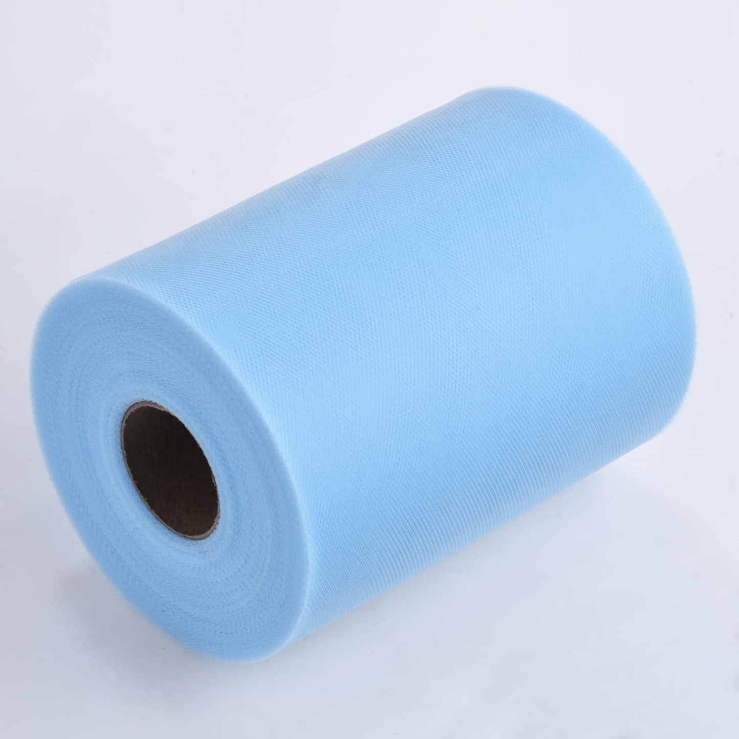 Tulle Rolls 6” by 100 Yards (300 feet) Tulle Roll Spool Fabric for DIY Tutu Skirts Wedding Baby Shower Crafts Decorations Party Supplies(Aqua Blue)