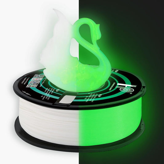 Glow in The Dark PLA Filament, 3D Printer Filament, PLA Filament 1.75mm Dimensional Accuracy +/- 0.02mm, 1KG Spool (2.2 lbs), Fit Most FDM Printer (Glow Green)