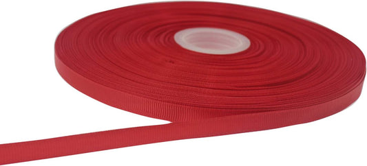 Jesep One Roll 100 Yards 3/8" Soild Grosgrain Ribbon Boutique Gift Wrapping Package Ribbon, DIY Crafts Bow Hair Headband Accessories Assorted Ribbon#235 (3/8" 10mm, Red)