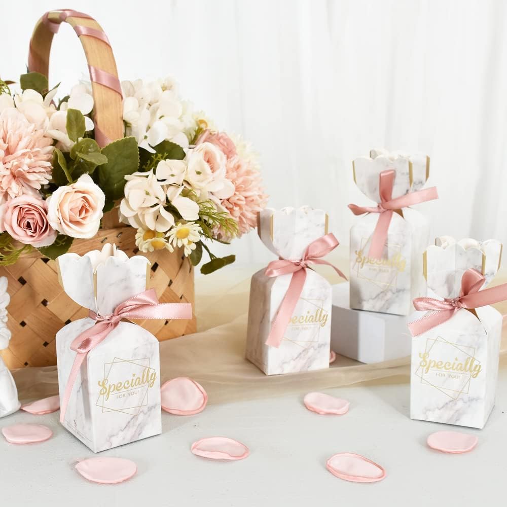 TONIFUL 3/8 in x 100yds Rose Gold Satin Ribbon Thin Solid Fabric Ribbons Roll for Gift Wrapping Invitation Floral Hair Balloons Craft Sewing Party Wedding Popsicles Decoration Valentine's Day Bouquet