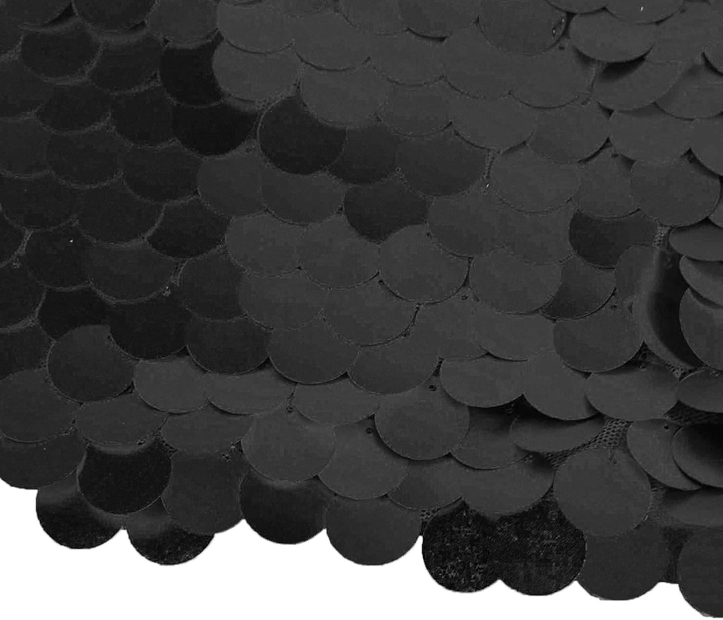 JYFLZQ Black Payette Sequin Backdrop Curtains 4ft x 8ft 2 Panels Shimmer Wall Backdrop Big Sequin Background Thick Glitter Photo Booth Backdrops for Birthday Graduation Prom Parties