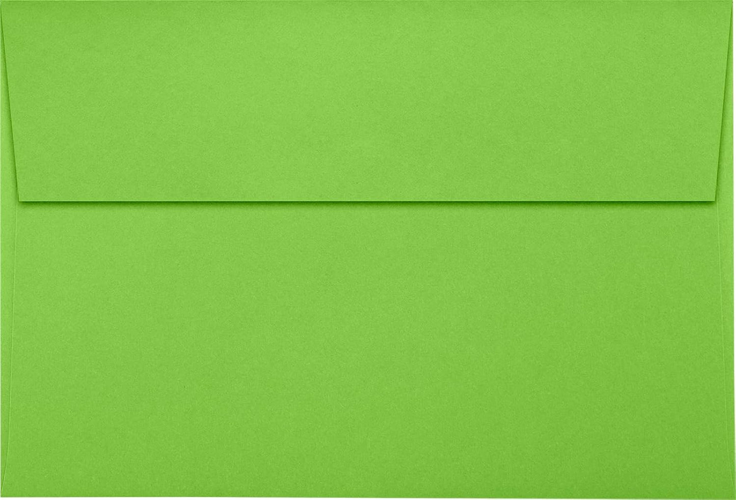 LUXPaper A10 Invitation Envelopes | Peel & Press | 6" x 9 1/2" | Limelight Green | 80lb. Text | 50 Qty