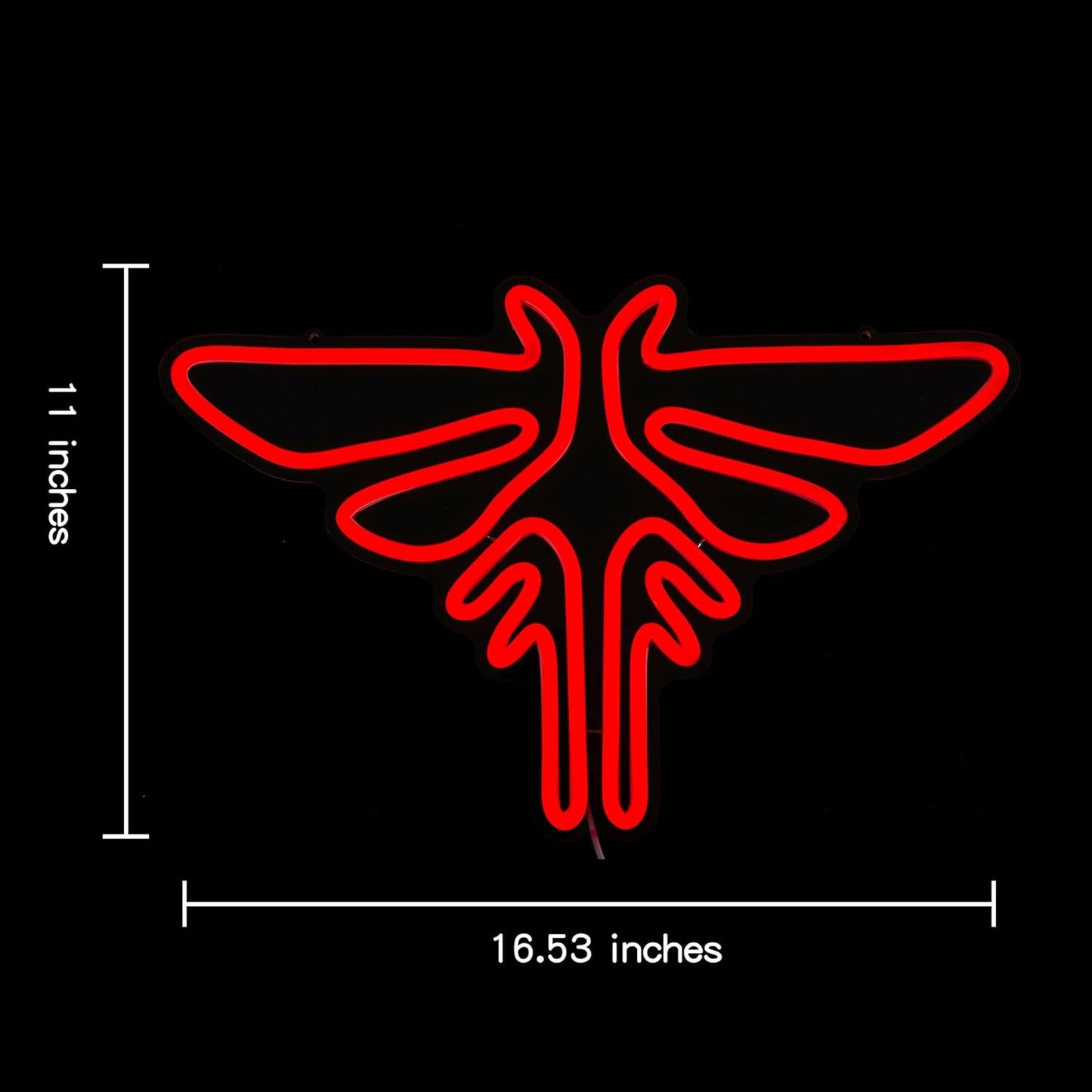 Moth Neon Sign Game Neon Light for wall Decor Red LED Neon Signs Animal Neon Lights for Bedroon Kids Room Video Game Center Decor