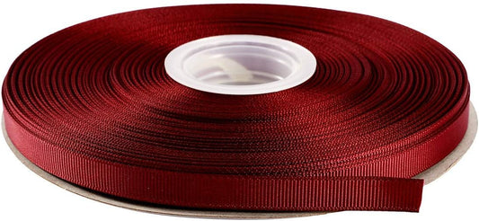 ITIsparkle 3/8" Inch Grosgrain Ribbon 50 Yards-Roll Set for Gift Wrapping Scrap Books Party Favor Hair Braids Baby Shower Decoration Cake Decoration Floral Arrangement Craft Supplies, Burgundy 277#