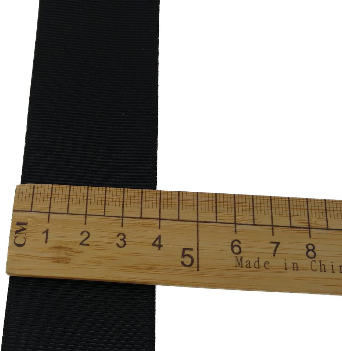 Jesep One Roll 50 Yards Soild Grosgrain Ribbon Boutique Gift Wrapping Package Ribbon, DIY Crafts Bow Hair Headband Accessories Assorted Ribbon#30 (1 1/2" 38mm, Black)