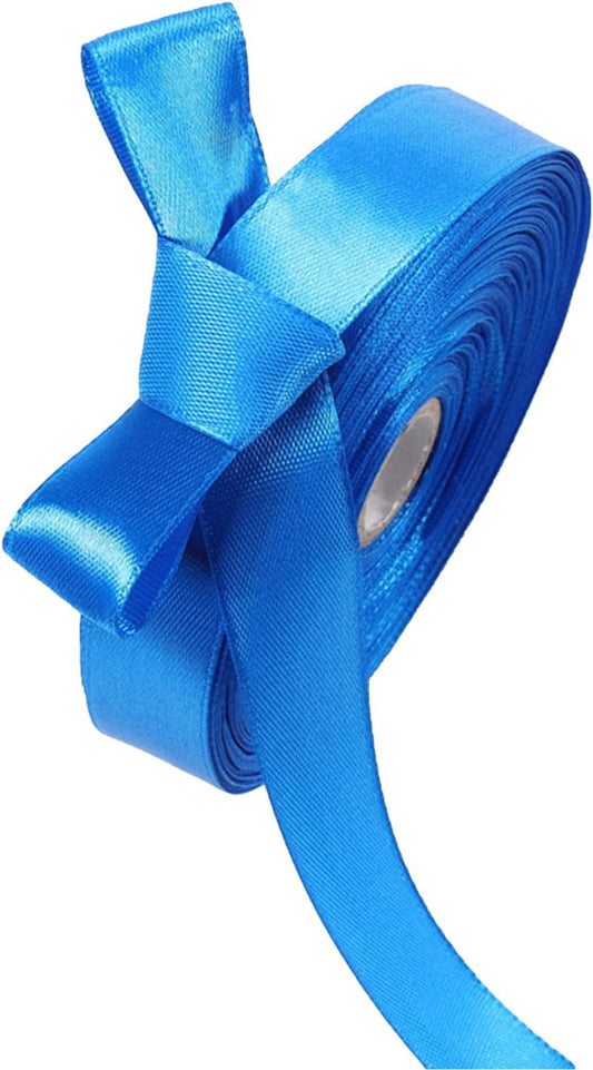 5/8" x 50 Yards Royal Blue Satin Ribbon Single Faced Fabric Ribbons for Gift Wrapping, Crafting, Bows Making, Sewing, Wedding, Home Decor