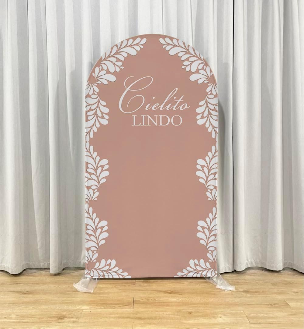 Mexico Theme Arch Stand Covers Fiesta Wedding Party Elastic Fabric Background Birthday Baptismx Baby Shower Decor Props (100x200cm(W40''H78''),G-3744)