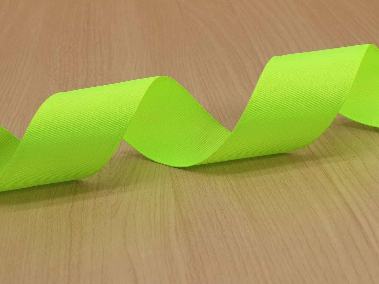 One Roll 50 Yards Soild Neon Green Grosgrain Ribbon 1 1/2 inch Flower Bouquets Ribbons-1.5 inch Thick Gift Wrapping Ribbon-DIY Crafts Bow Hair Headband Accessories Ribbons #544(38mm)