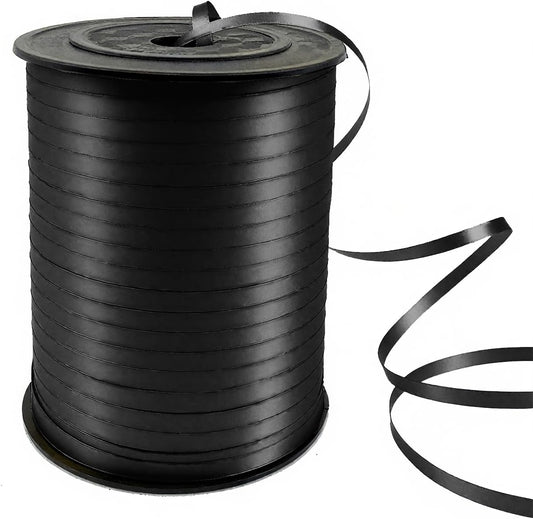 500 Yards Curling Ribbon-Balloon String for Birthday Gift Wrapping,Festival Party Decor,Ribbons & Bows for Christmas New Year Gifts Supplies (Black)